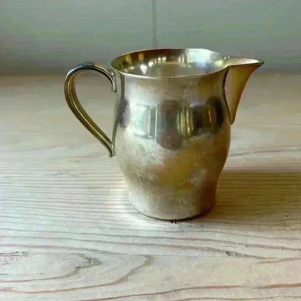 Wm Rogers Paul Revere Reproduction Silverplated Cream Pitcher Vintage - Picture 6 of 6